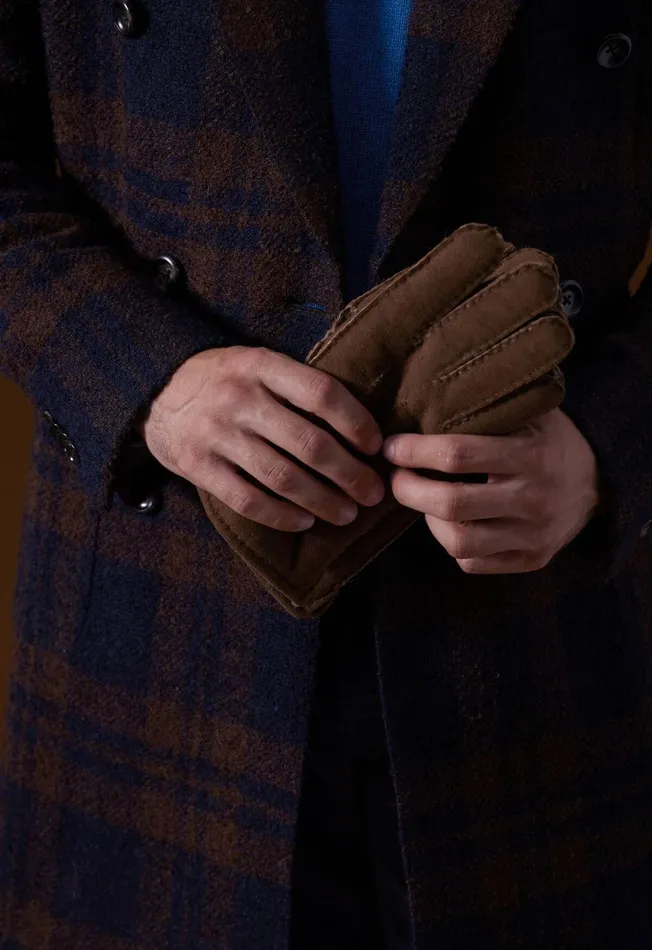 Paul Stuart Coats and Outerwear Double Breasted Boucle Plaid Coat Navybrown 8211 Men Paul Stuart Coats and Outerwear Double Breasted Boucle Plaid Coat Navybrown 8211 Men