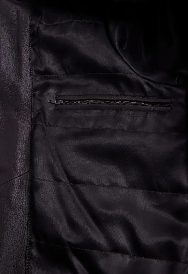 Paul Stuart Coats and Outerwear Leather Bomber Jacket Brown 8211 Men Paul Stuart Coats and Outerwear Leather Bomber Jacket Brown 8211 Men