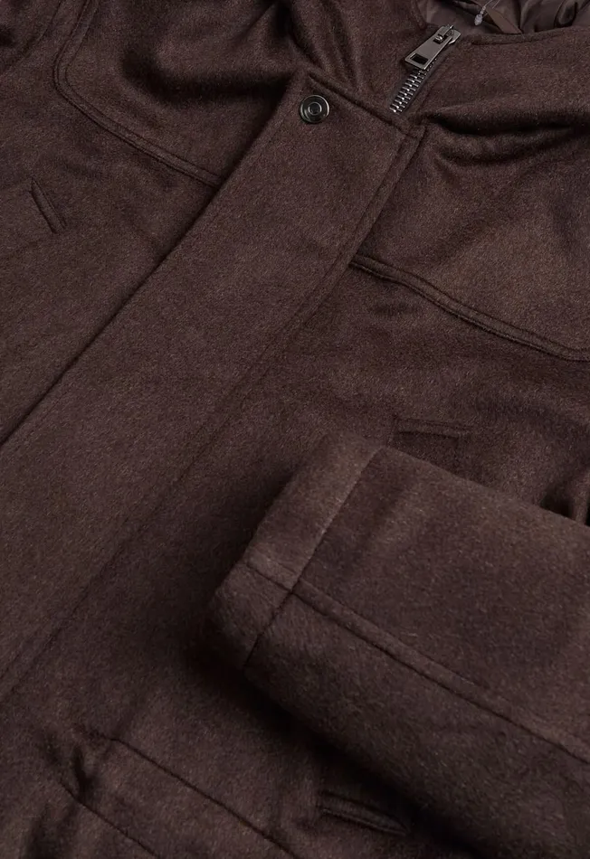 Paul Stuart Coats and Outerwear Menx27s Cashmere Parka With Hood In Dark Brown 8211 Paul Stuart Dark Brown 8211 Men Paul Stuart Coats and Outerwear Menx27s Cashmere Parka With Hood In Dark Brown 8211 Paul Stuart Dark Brown 8211 Men