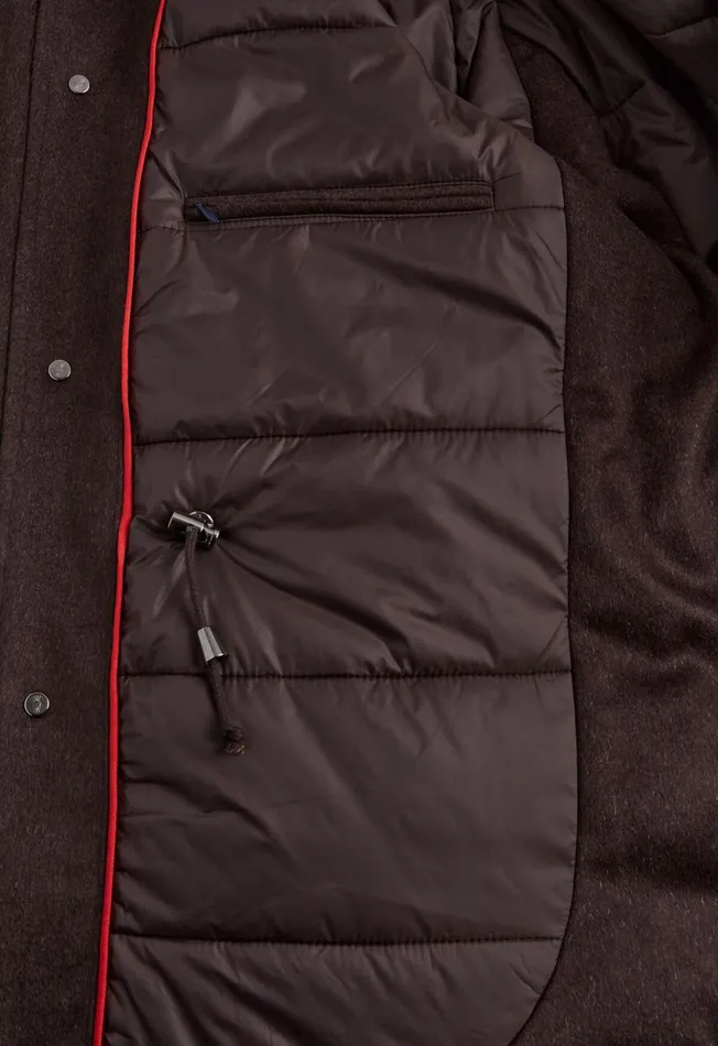 Paul Stuart Coats and Outerwear Menx27s Cashmere Parka With Hood In Dark Brown 8211 Paul Stuart Dark Brown 8211 Men Paul Stuart Coats and Outerwear Menx27s Cashmere Parka With Hood In Dark Brown 8211 Paul Stuart Dark Brown 8211 Men
