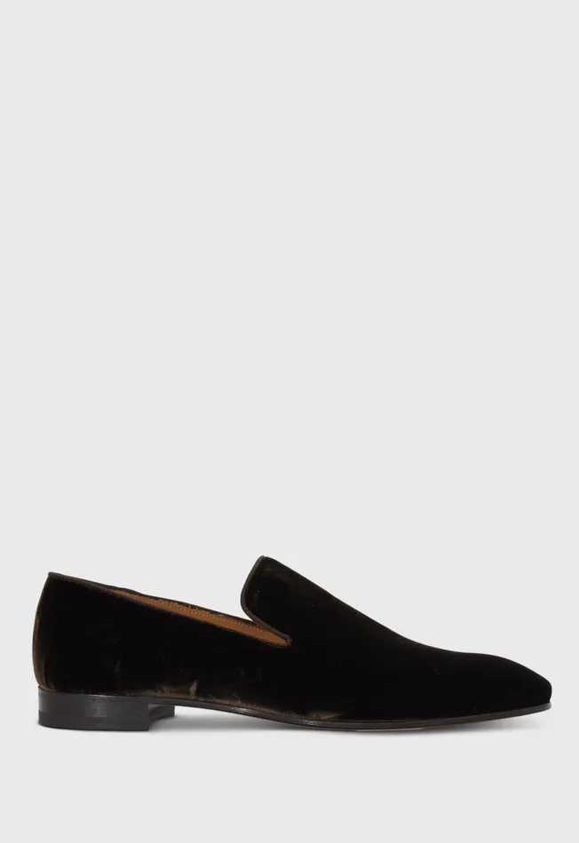 Paul Stuart Evening Harrier Velvet Formal SlipOn Brown 8211 Men