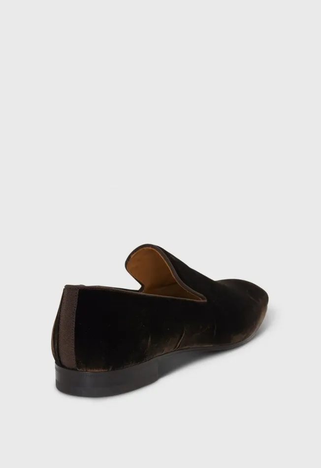 Paul Stuart Evening Harrier Velvet Formal SlipOn Brown 8211 Men Paul Stuart Evening Harrier Velvet Formal SlipOn Brown 8211 Men
