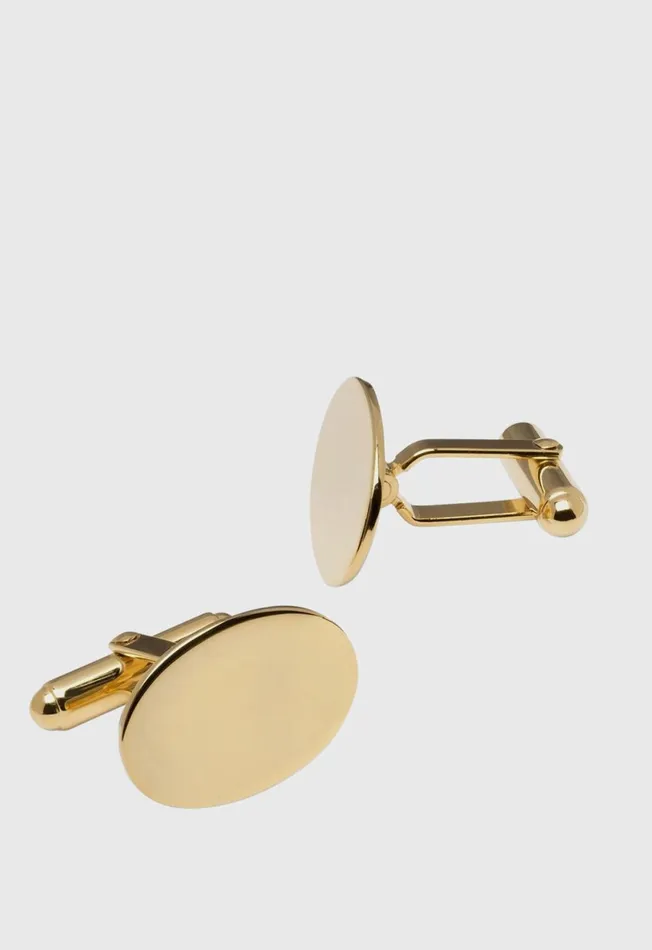 Paul Stuart Jewelry Gold Vermeil Oval Cufflinks Gold 8211 Men