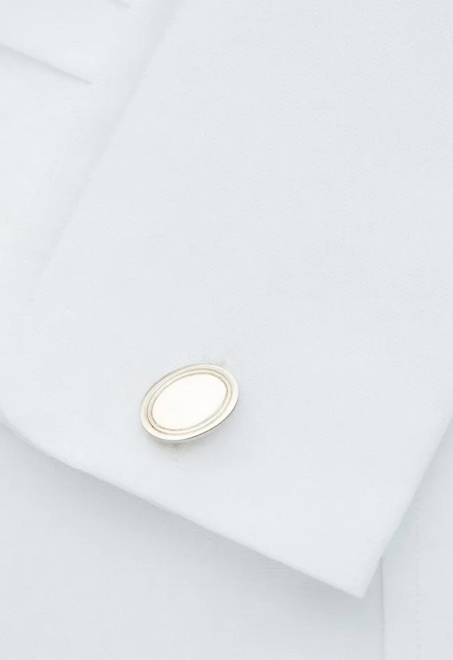 Paul Stuart Jewelry Sterling Silver Double Oval Cuff Links Silver 8211 Men Paul Stuart Jewelry Sterling Silver Double Oval Cuff Links Silver 8211 Men