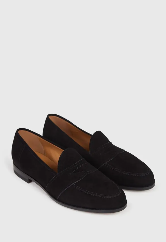 Paul Stuart Loafers Menx27s Footwear 8211 Black Suede Lee Penny Loafer 8211 Paul Stuart Tdmoro Calf 8211 Men Paul Stuart Loafers Menx27s Footwear 8211 Black Suede Lee Penny Loafer 8211 Paul Stuart Tdmoro Calf 8211 Men