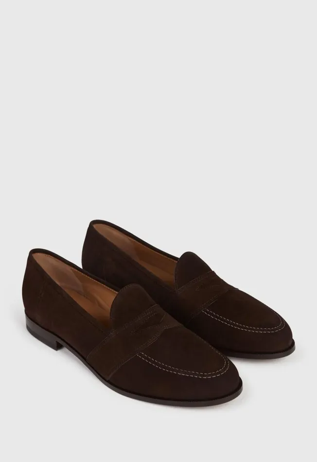Paul Stuart Loafers Menx27s Footwear 8211 Brown Suede Lee Penny Loafer 8211 Paul Stuart Tdmoro Calf 8211 Men Paul Stuart Loafers Menx27s Footwear 8211 Brown Suede Lee Penny Loafer 8211 Paul Stuart Tdmoro Calf 8211 Men