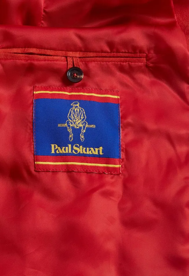 Paul Stuart Outerwear Red Suede Blouson Jacket Red 8211 Men Paul Stuart Outerwear Red Suede Blouson Jacket Red 8211 Men