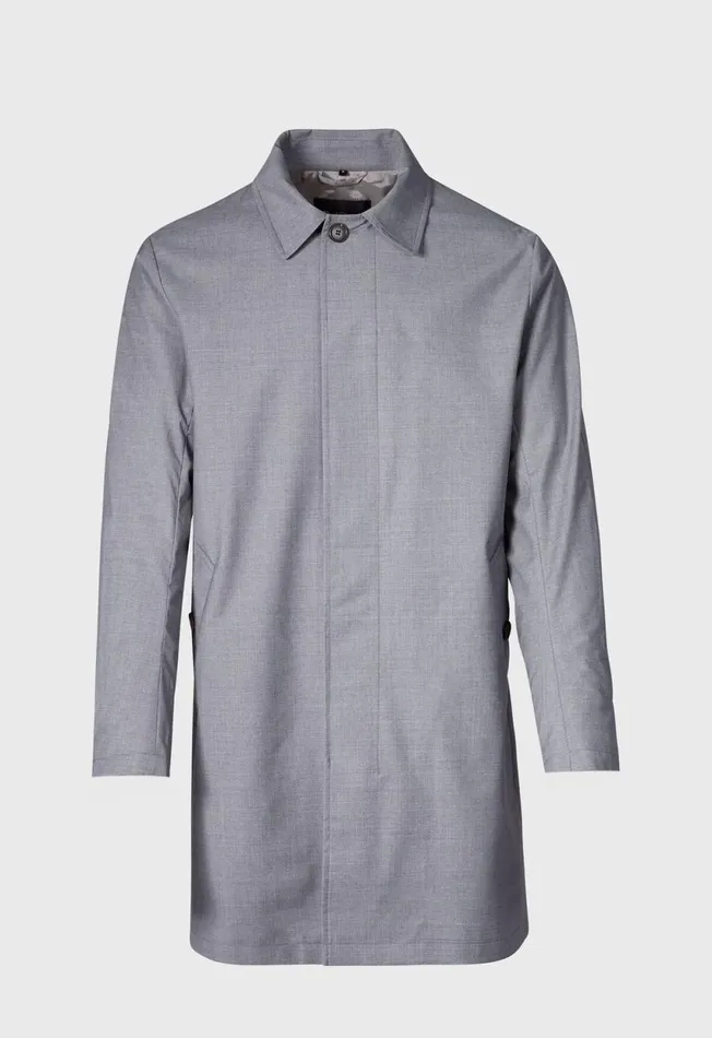 Paul Stuart Outerwear Storm System Short Trench Coat Grey 8211 Men