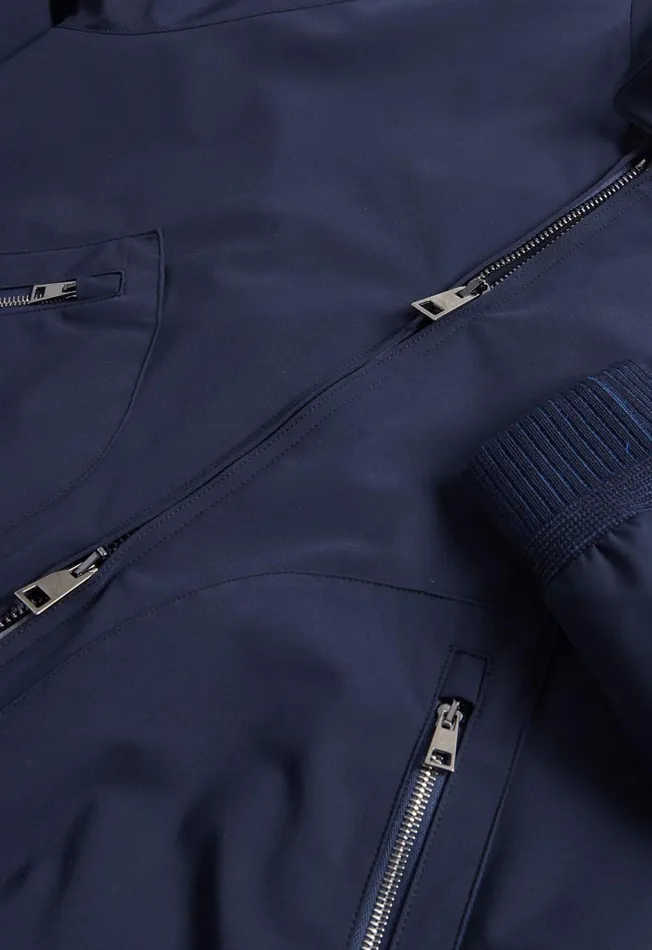Paul Stuart Outerwear Technical Jersey Bomber Jacket Navy 8211 Men Paul Stuart Outerwear Technical Jersey Bomber Jacket Navy 8211 Men