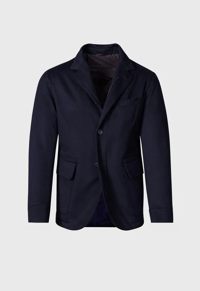 Paul Stuart Outerwear Wool and Cashmere Hybrid Blazer Navy 8211 Men Paul Stuart Outerwear Wool and Cashmere Hybrid Blazer Navy 8211 Men