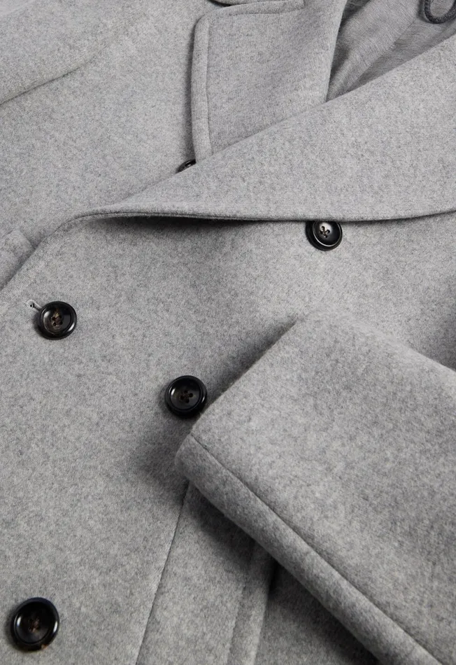 Paul Stuart Outerwear Wool Jersey Peacoat Grey 8211 Men Paul Stuart Outerwear Wool Jersey Peacoat Grey 8211 Men