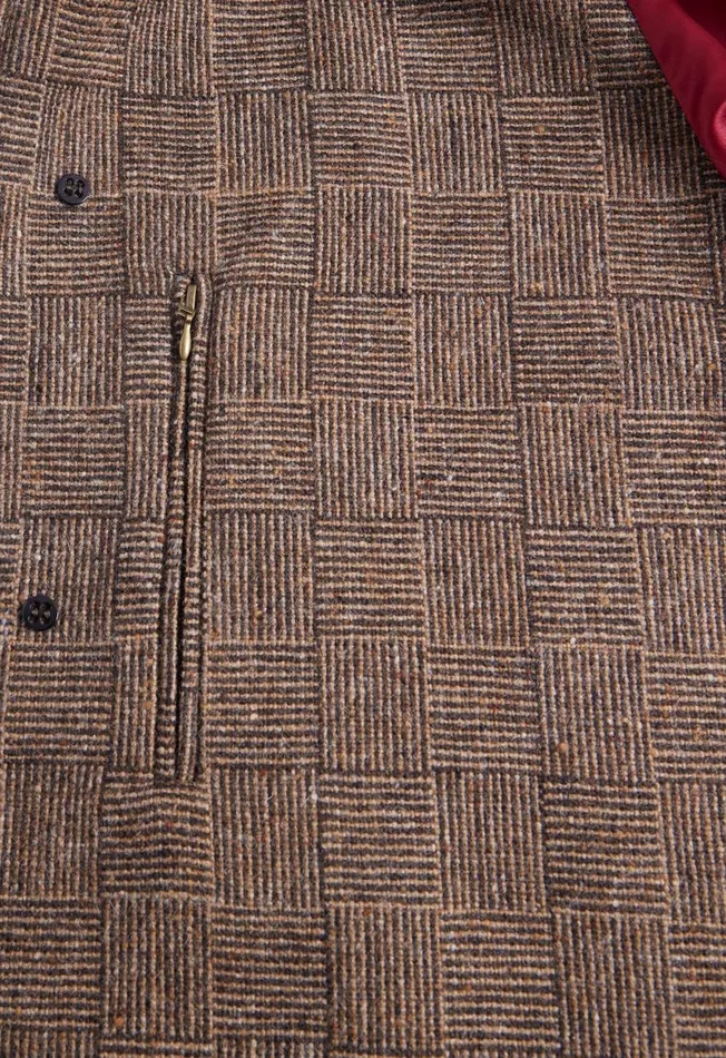 Paul Stuart Outerwear Wool Parquet Kensington Coat Brown 8211 Men Paul Stuart Outerwear Wool Parquet Kensington Coat Brown 8211 Men