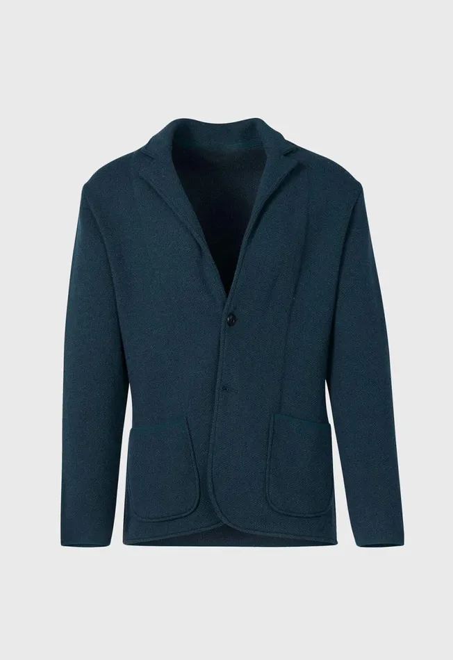 Paul Stuart Outerwear Wool Twill Knit Jacket Forest Green 8211 Men