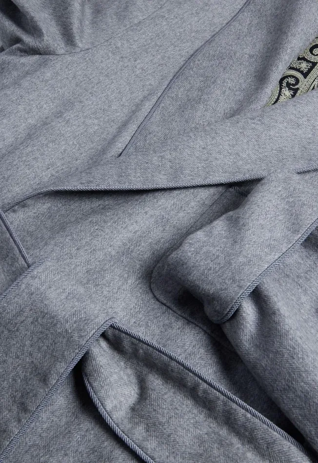 Paul Stuart Pajamas and Loungewear Grey Herringbone Robe Grey 8211 Men Paul Stuart Pajamas and Loungewear Grey Herringbone Robe Grey 8211 Men