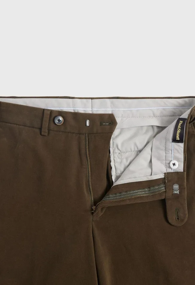 Paul Stuart Pants and Shorts Brushed Cotton Plain Front Newton Pant Dark Olive 8211 Men Paul Stuart Pants and Shorts Brushed Cotton Plain Front Newton Pant Dark Olive 8211 Men