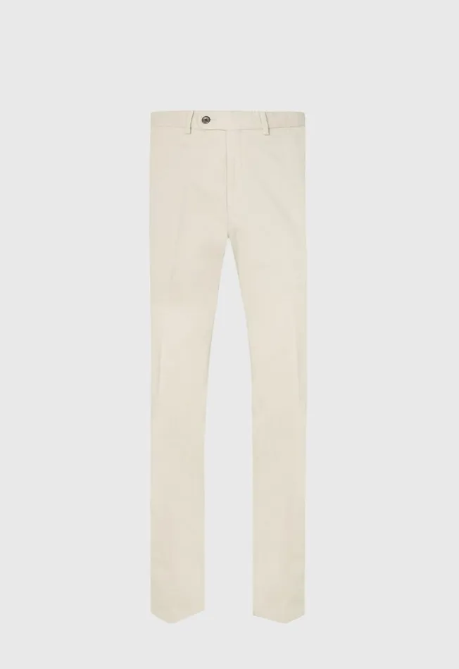 Paul Stuart Pants Cotton Plain Front Newton Pant Stone 8211 Men