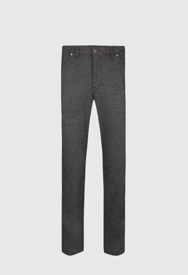 Paul Stuart Pants Five Pocket Carded Jersey Pant Dark Grey 8211 Men