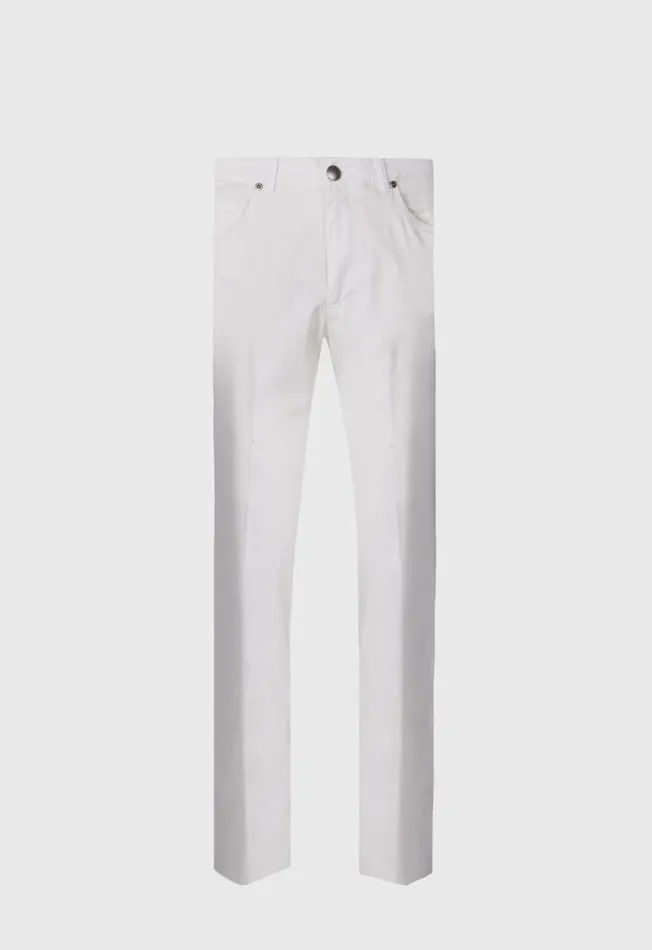 Paul Stuart Pants Five Pocket Trouser Cream 8211 Men