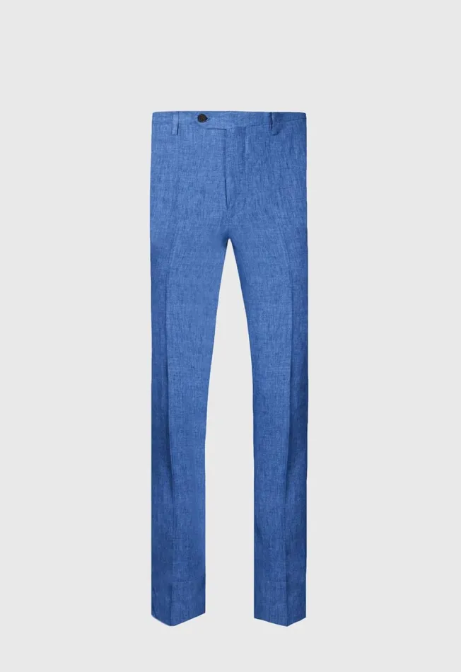Paul Stuart Pants Linen Chambray Trouser Denim 8211 Men