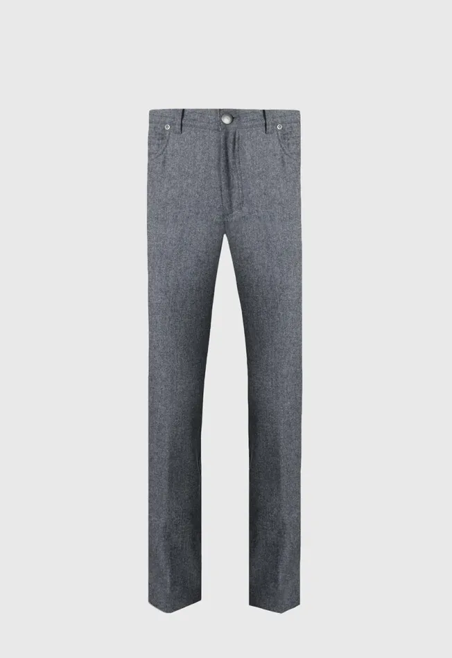 Paul Stuart Pants Merino Wool Five Pocket Pant Charcoal 8211 Men