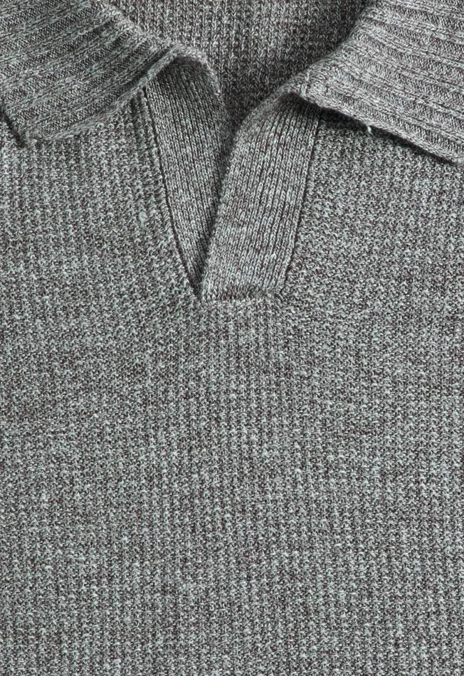 Paul Stuart Polos and TShirts Linen and Cotton Knit Open Collar Polo Olive 8211 Men Paul Stuart Polos and TShirts Linen and Cotton Knit Open Collar Polo Olive 8211 Men