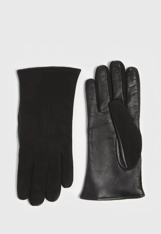 Paul Stuart Scarves Hats Gloves Capeskin And Suede Touch Screen Glove Black 8211 Men Paul Stuart Scarves Hats Gloves Capeskin And Suede Touch Screen Glove Black 8211 Men
