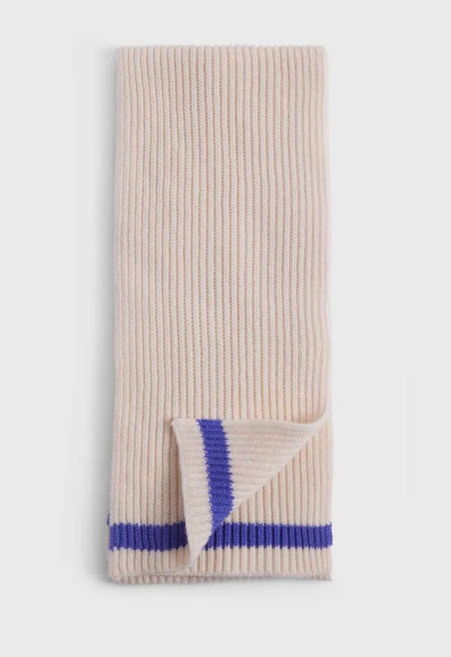 Paul Stuart Scarves Hats Gloves Cashmere Stripe Scarf Blue 8211 Men