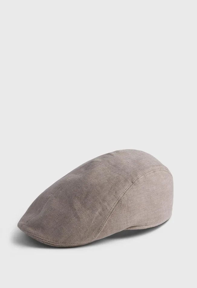 Paul Stuart Scarves Hats Gloves Linen Hopsack Ivy Cap Blue 8211 Men