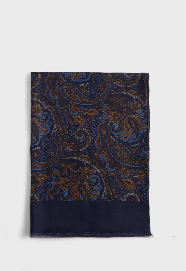 Paul Stuart Scarves Hats Gloves Paisley Print Scarf Brown 8211 Men Paul Stuart Scarves Hats Gloves Paisley Print Scarf Brown 8211 Men