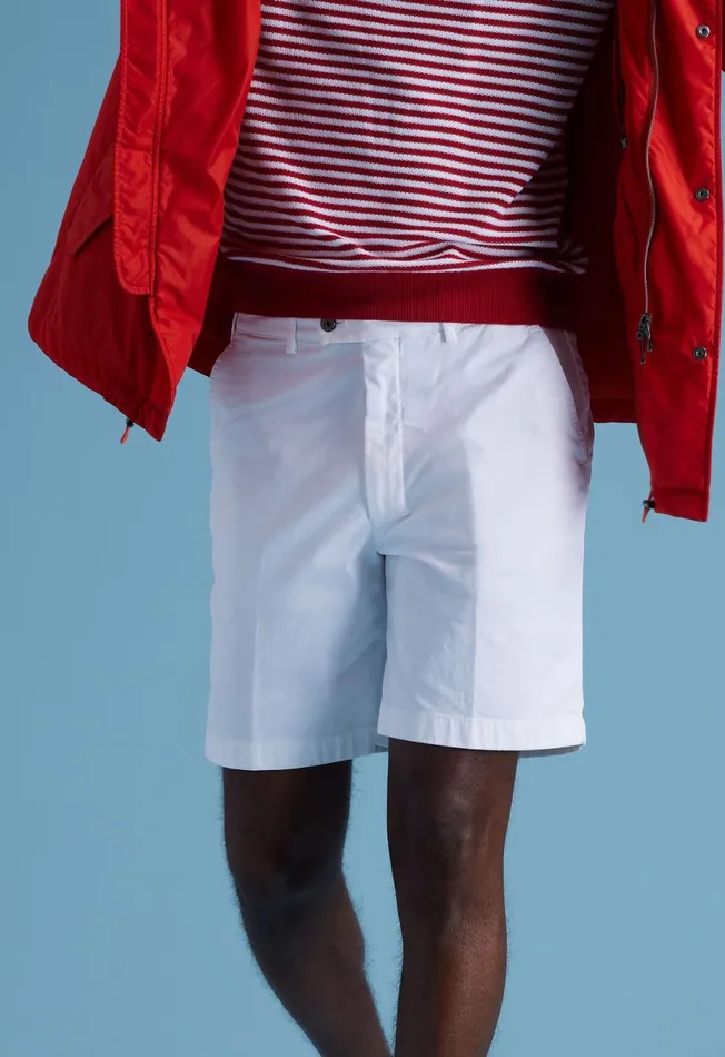 Paul Stuart Shorts and Swim Trunks Cotton Tricotine Bermuda Short Cream 8211 Men Paul Stuart Shorts and Swim Trunks Cotton Tricotine Bermuda Short Cream 8211 Men