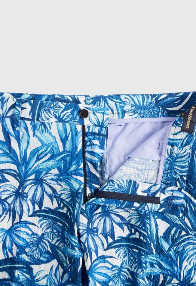 Paul Stuart Shorts and Swim Trunks Printed Seersucker Walk Short Whiteblue 8211 Men Paul Stuart Shorts and Swim Trunks Printed Seersucker Walk Short Whiteblue 8211 Men