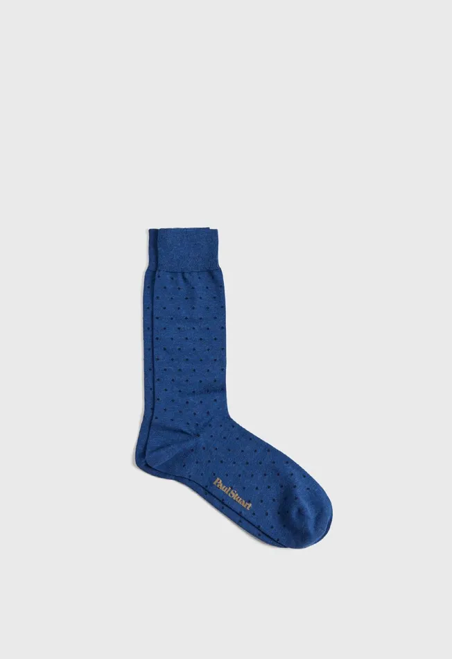 Paul Stuart Socks Cotton Dot Sock Burgundy 8211 Men