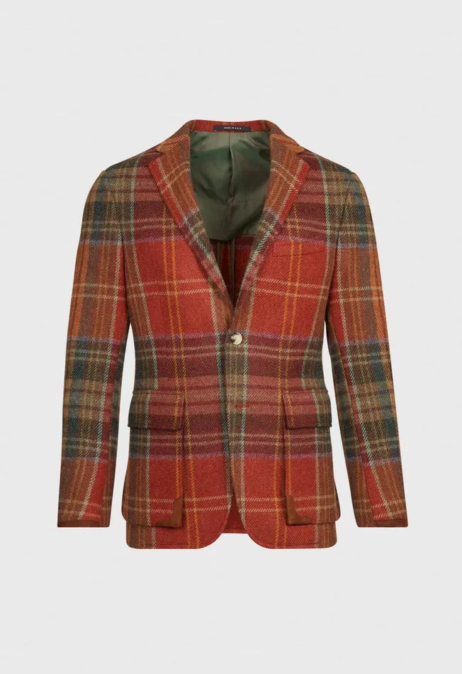 Paul Stuart Sport Jacket and Blazers Highlander Jacket Plum 8211 Men