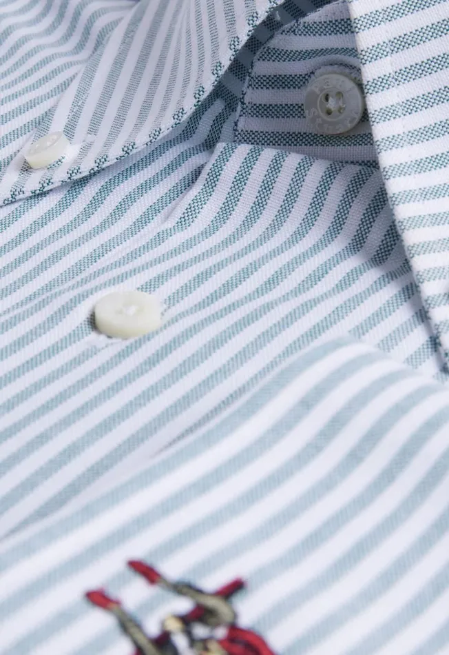 Paul Stuart Sport Shirts Cotton Oxford Stripe Sport Shirt Green 8211 Men Paul Stuart Sport Shirts Cotton Oxford Stripe Sport Shirt Green 8211 Men