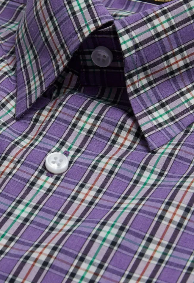Paul Stuart Sport Shirts Cotton Poplin Plaid Sport Shirt Purple 8211 Men Paul Stuart Sport Shirts Cotton Poplin Plaid Sport Shirt Purple 8211 Men