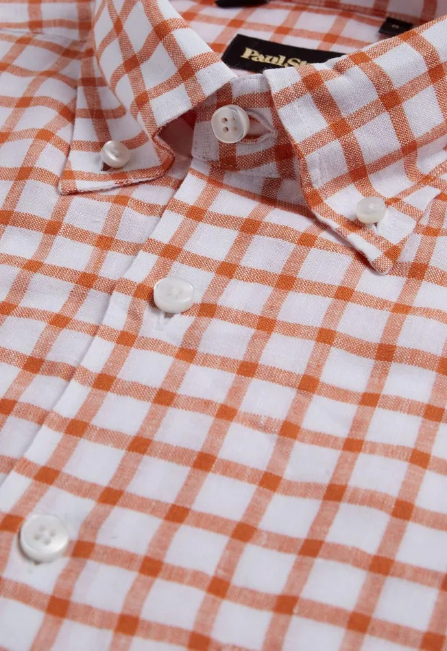 Paul Stuart Sport Shirts Linen Windowpane Sport Shirt Bluewhite 8211 Men Paul Stuart Sport Shirts Linen Windowpane Sport Shirt Bluewhite 8211 Men
