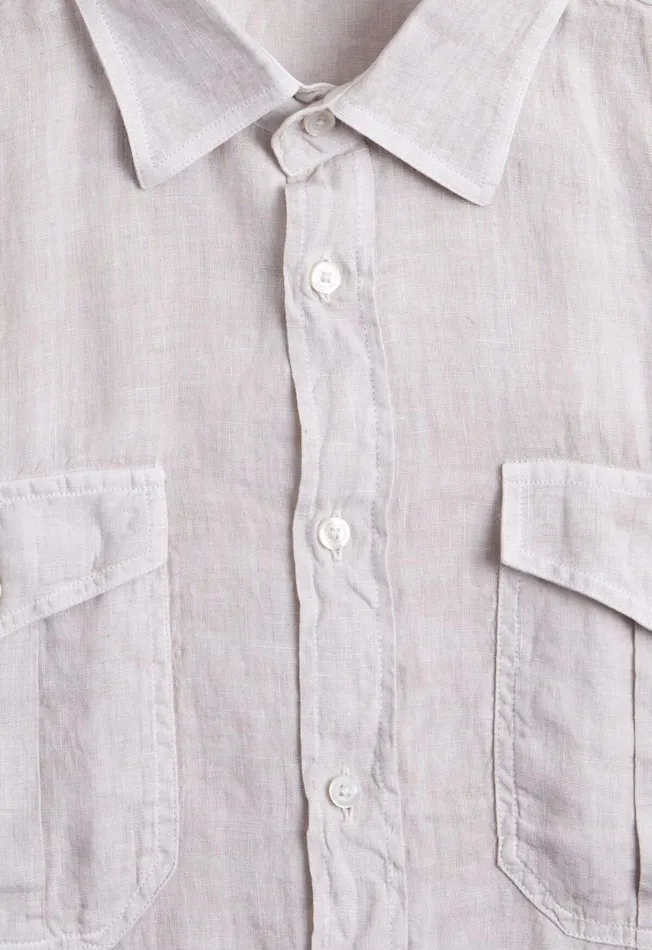 Paul Stuart Sport Shirts Washed Linen Military Style Shirt Stone 8211 Men Paul Stuart Sport Shirts Washed Linen Military Style Shirt Stone 8211 Men