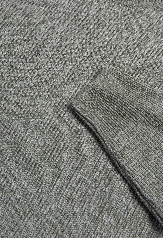 Paul Stuart Sweaters Cotton and Linen Mlange Crewneck Sweater Loden 8211 Men Paul Stuart Sweaters Cotton and Linen Mlange Crewneck Sweater Loden 8211 Men