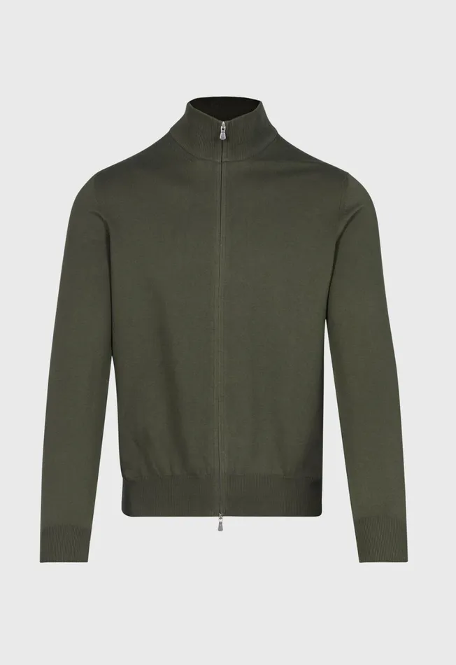 Paul Stuart Sweaters Full Zip Cardigan Marine 8211 Men