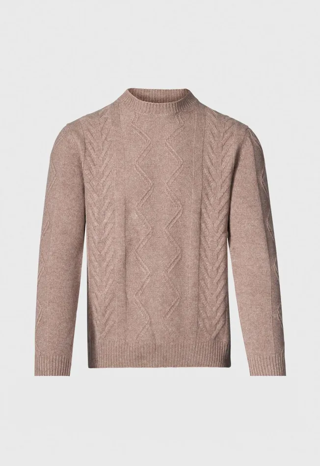 Paul Stuart Sweaters Wool and Cashmere Cable Crewneck Sweater Mid Grey 8211 Men Paul Stuart Sweaters Wool and Cashmere Cable Crewneck Sweater Mid Grey 8211 Men