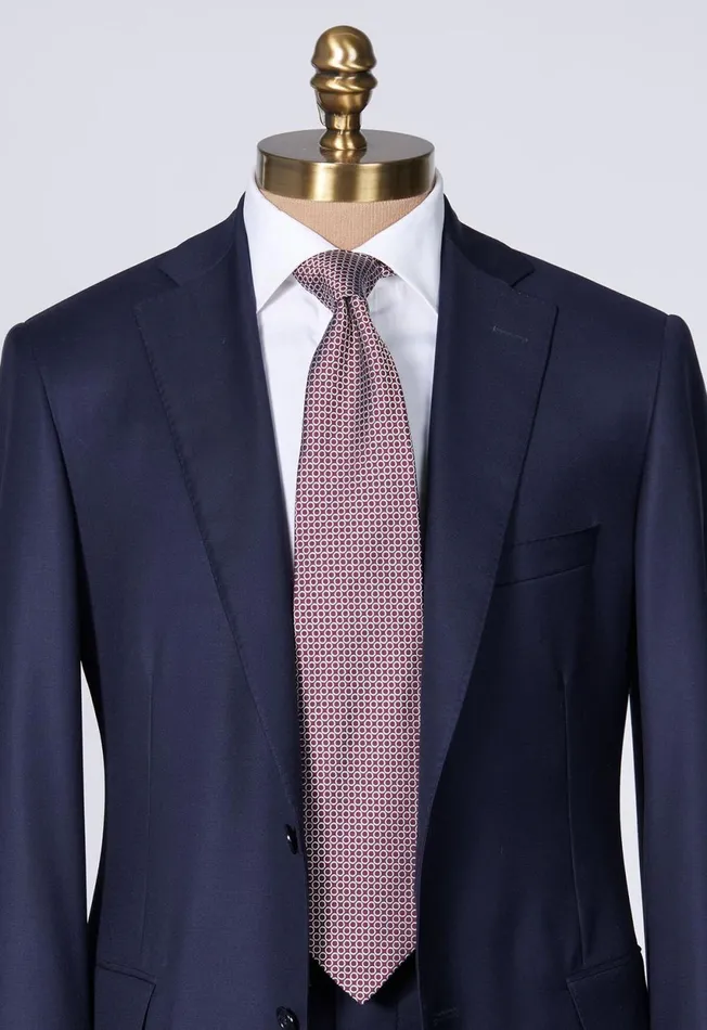 Paul Stuart Ties Silk Jacquard Deco Rings Tie Burgundy 8211 Men Paul Stuart Ties Silk Jacquard Deco Rings Tie Burgundy 8211 Men