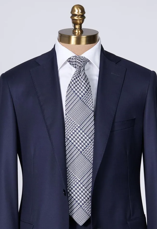 Paul Stuart Ties Silk Jacquard Plaid Tie Blue 8211 Men Paul Stuart Ties Silk Jacquard Plaid Tie Blue 8211 Men