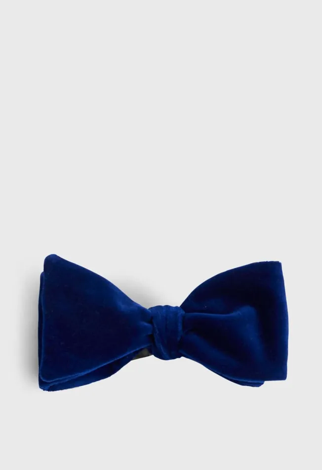 Paul Stuart Ties Stretch Velvet Blunt Edge Bow Tie Black 8211 Men
