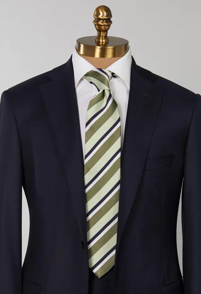Paul Stuart Ties Three Color Repp Stripe Tie Olive 8211 Men Paul Stuart Ties Three Color Repp Stripe Tie Olive 8211 Men