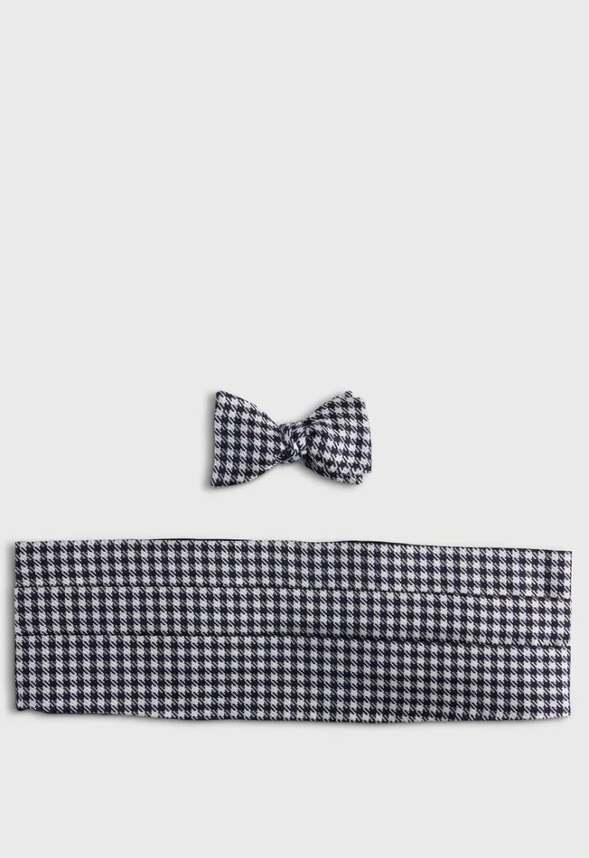 Paul Stuart Ties Woven Silk Formal Set Blackcream 8211 Men