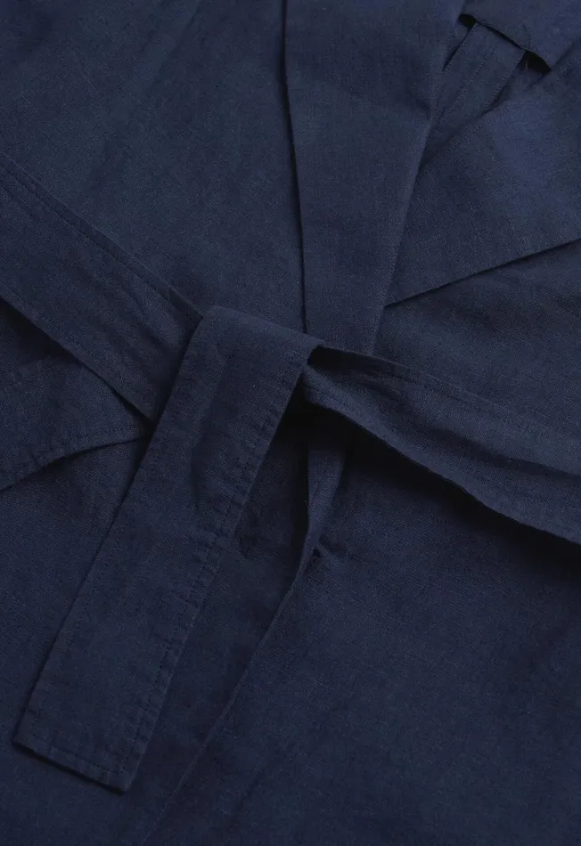 Paul Stuart Tops and Sweaters Linen Belted Vest Navy 8211 Women Paul Stuart Tops and Sweaters Linen Belted Vest Navy 8211 Women