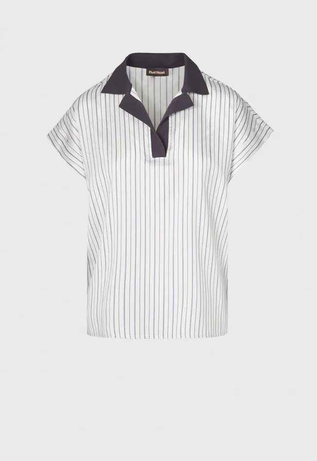Paul Stuart Tops and Sweaters Striped Blouse Beige 8211 Women