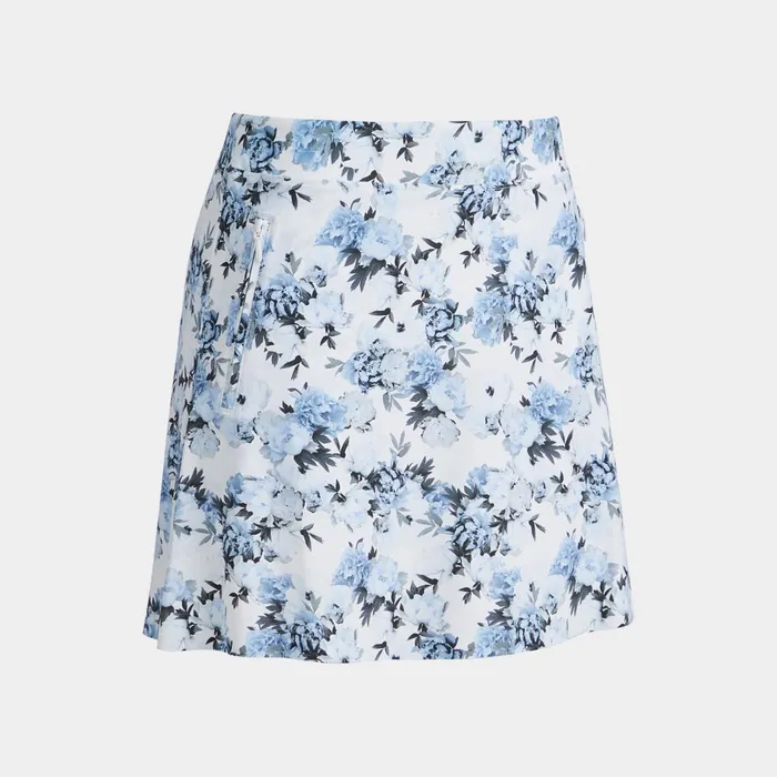 Photo Floral Silky Tech Nylon ALine Skort Snow Women GFORE Bottoms