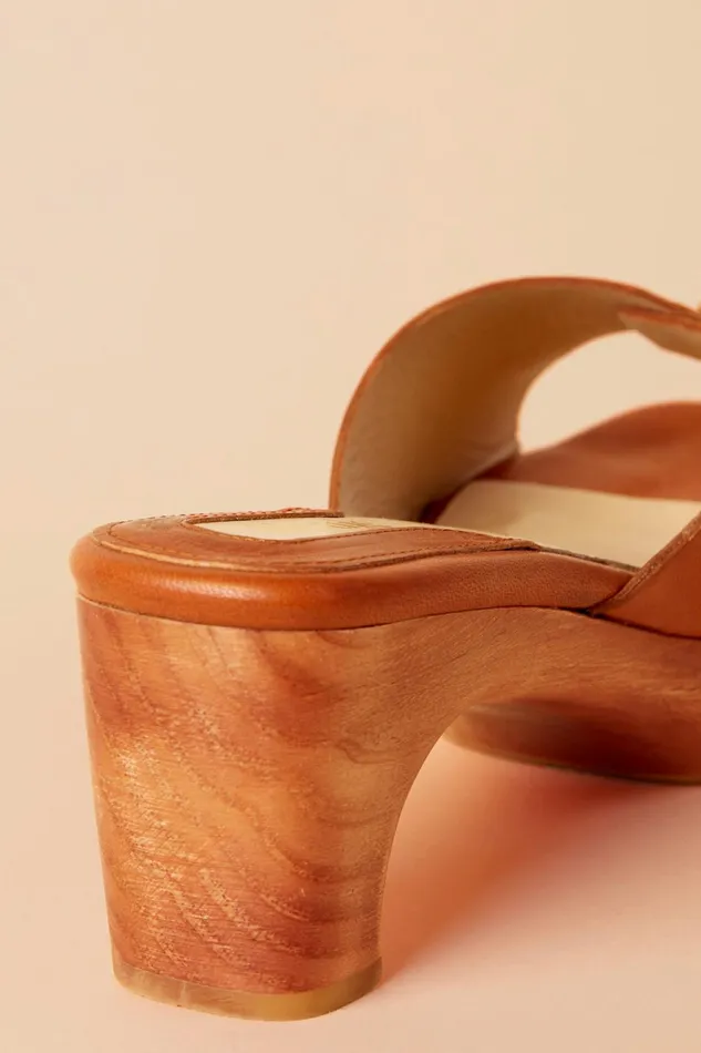 PIERETTE Mules Brown Women Rouje Shoes