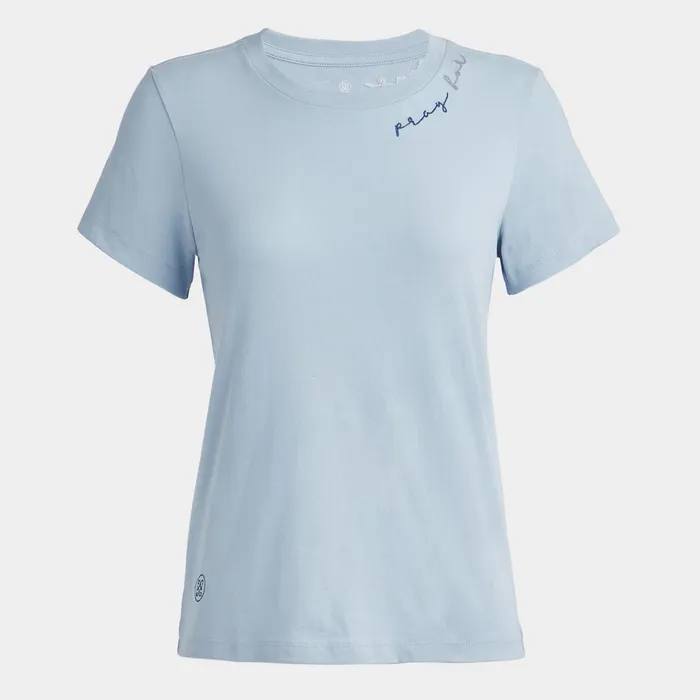 Pray For Birdies Cotton Tee Drizzle Women GFORE Tops